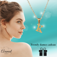 Stalen Letter Ketting goudkleur - Z - Unisex