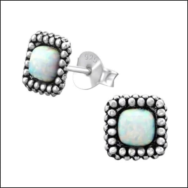 925 Zilveren Opaal Oorbellen 6-8mm - Betoverende Edelsteen Studs - Roze/4mm -