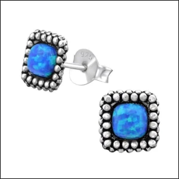 925 Zilveren Opaal Oorbellen 6-8mm - Betoverende Edelsteen Studs - Multikleur/6mm -