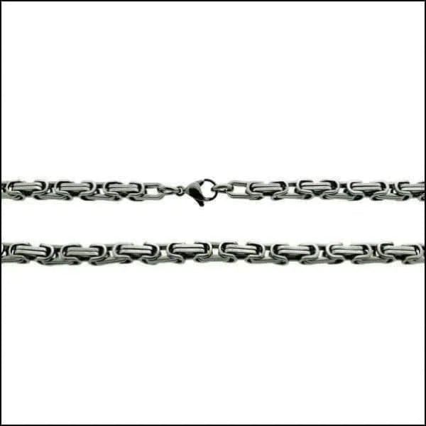 RVS Koningsketting Zilverkleur - Stoere Ketting Man Unisex - 55cm / 5mm - Heren