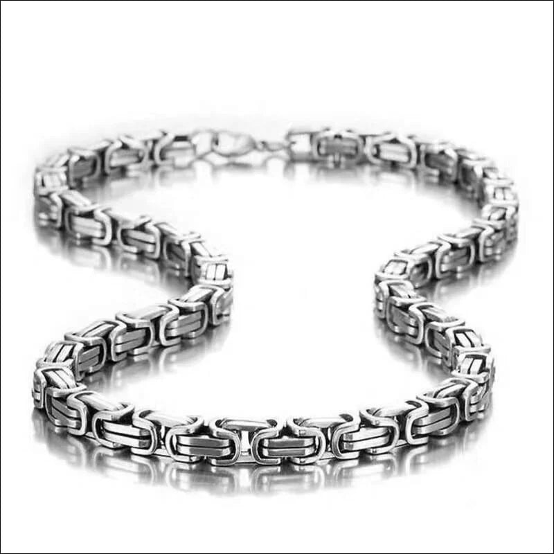 RVS Koningsketting Zilverkleur - Stoere Ketting Man Unisex - 55cm / 5mm - Heren