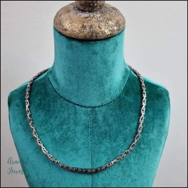 RVS Koningsketting Zilverkleur - Stoere Ketting Man Unisex - 70cm / 5mm - Heren