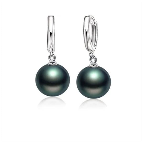 925 Zilveren Parel Oorringen 10mm - Elegante Hoepels met Parel - Roze -