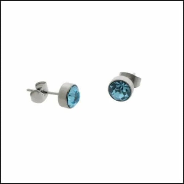 RVS Kristal Oorbellen Rond Kleurrijk 3mm - Diverse Kleuren Studs - Zilverkleur / 10mm / Oranje -