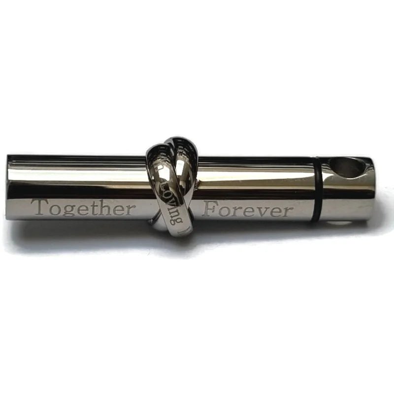 Stalen Cilinder Ashanger met Asbewaaroptie - Zilverkleur-together-forever-4x0.8cm - Heren
