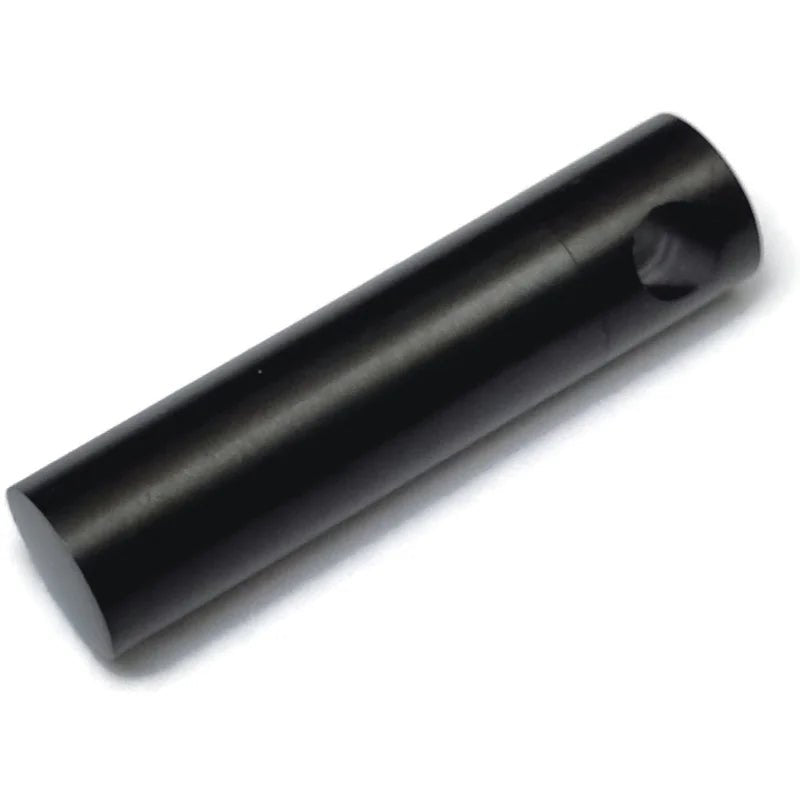 Stalen Cilinder Ashanger met Asbewaaroptie - Mat-Zwart-3.5x1.4mm - Heren