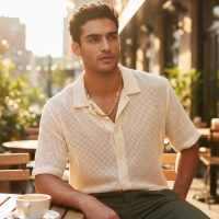 Koningsketting Marine - Brede Schakelketting met Versace - Bicolor - Heren