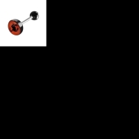 Stalen Logo Tongpiercing met Acryl Balletje - Nautische-ster -