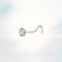 RVS Zirkonia Oorbellen Donkergroen Rond - Groene Kristal Oorstekers - Zilverkleur / 5mm -