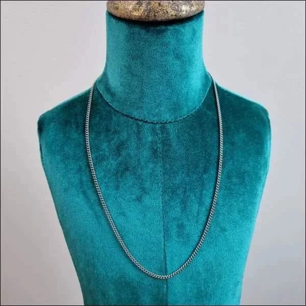 RVS Curb Cubaanse Ketting gourmetschakel - 3.5mm / 50cm - Heren