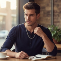 Moderne Zilverkleurige Gourmet Ketting RVS - 5.3mm / 75cm - Unisex