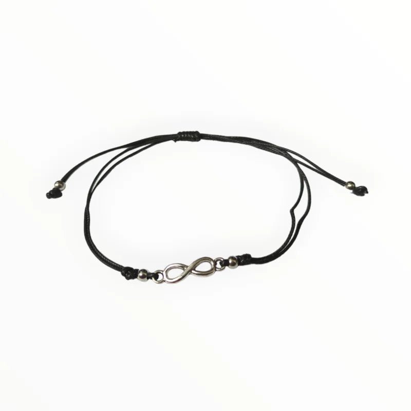 Infinity touw Armband oneindig symbool - Wit - Unisex