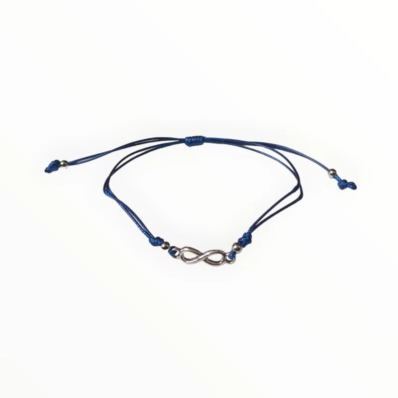 Infinity touw Armband oneindig symbool - Donker Blauw - Unisex