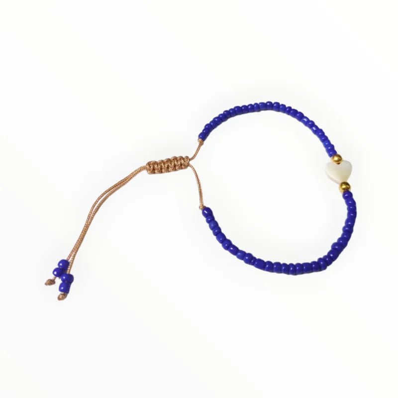 Verstelbare Armband Met Schelp Hartje
