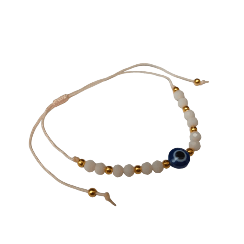 Verstelbare Boze Oog touw Armbandje - Rood - Dames