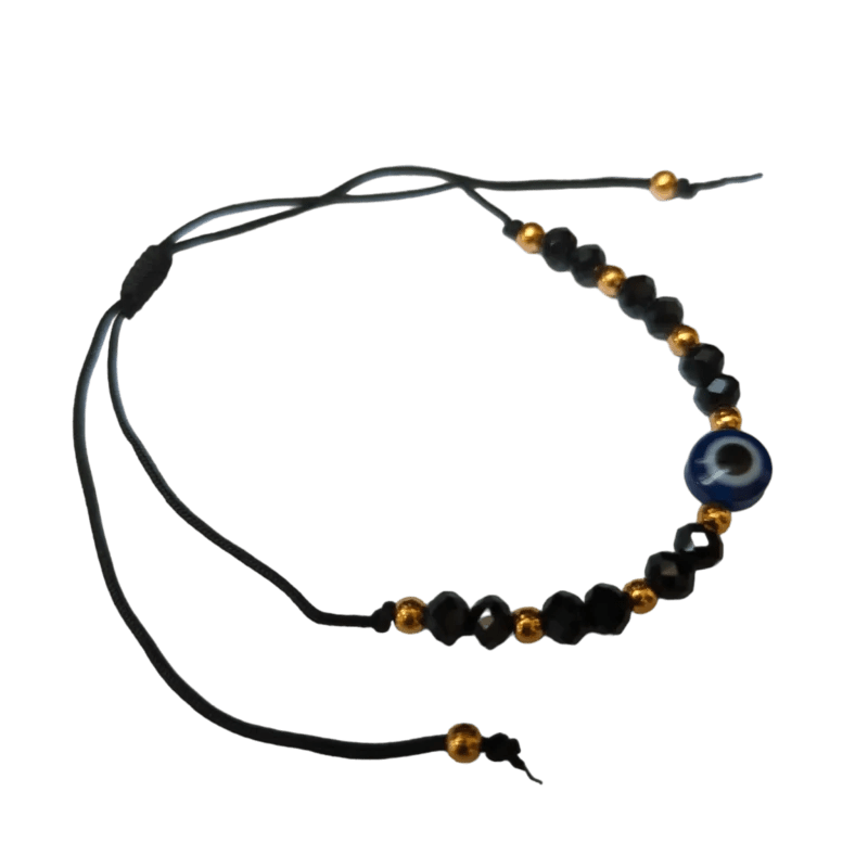 Verstelbare Boze Oog touw Armbandje - Blauw - Dames
